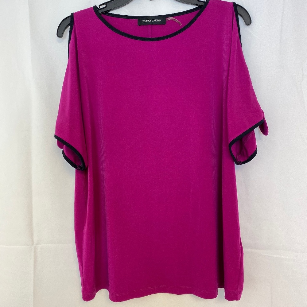 Ivanka Trump Dark Pink Blouse- Large